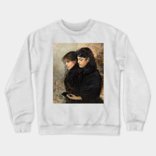 Portrait of the Artist's Wife and Sister-in-Law by Hugo Birger Crewneck Sweatshirt